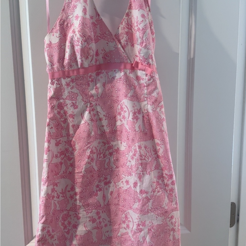 Vintage Lilly Pulitzer Run for Roses Halter Dress